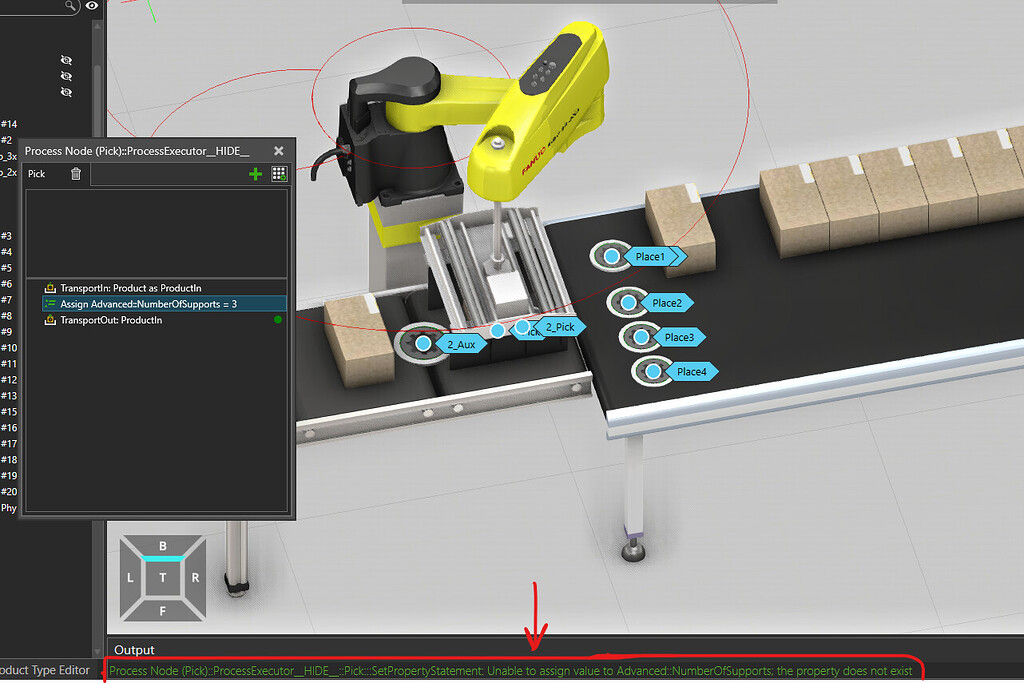 Change Conveyor Property Process Modeling Visual Components The