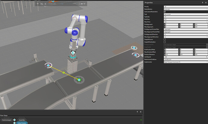 Force Robot Transport to use only linear movements in Automatic mode ...