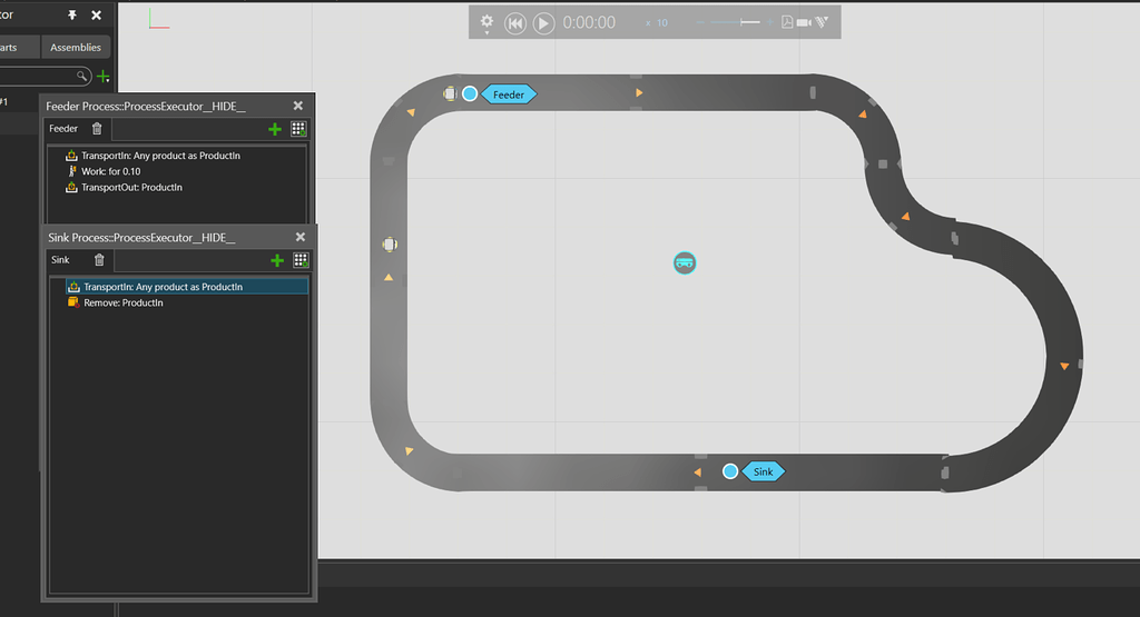 Multiple AMRs Delivering Products in a Loop - Process Modeling - Visual ...
