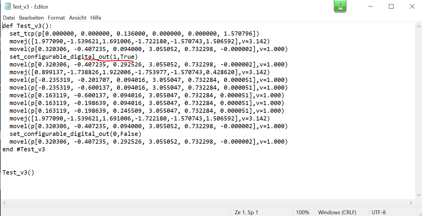 Ur robot hot sale programming